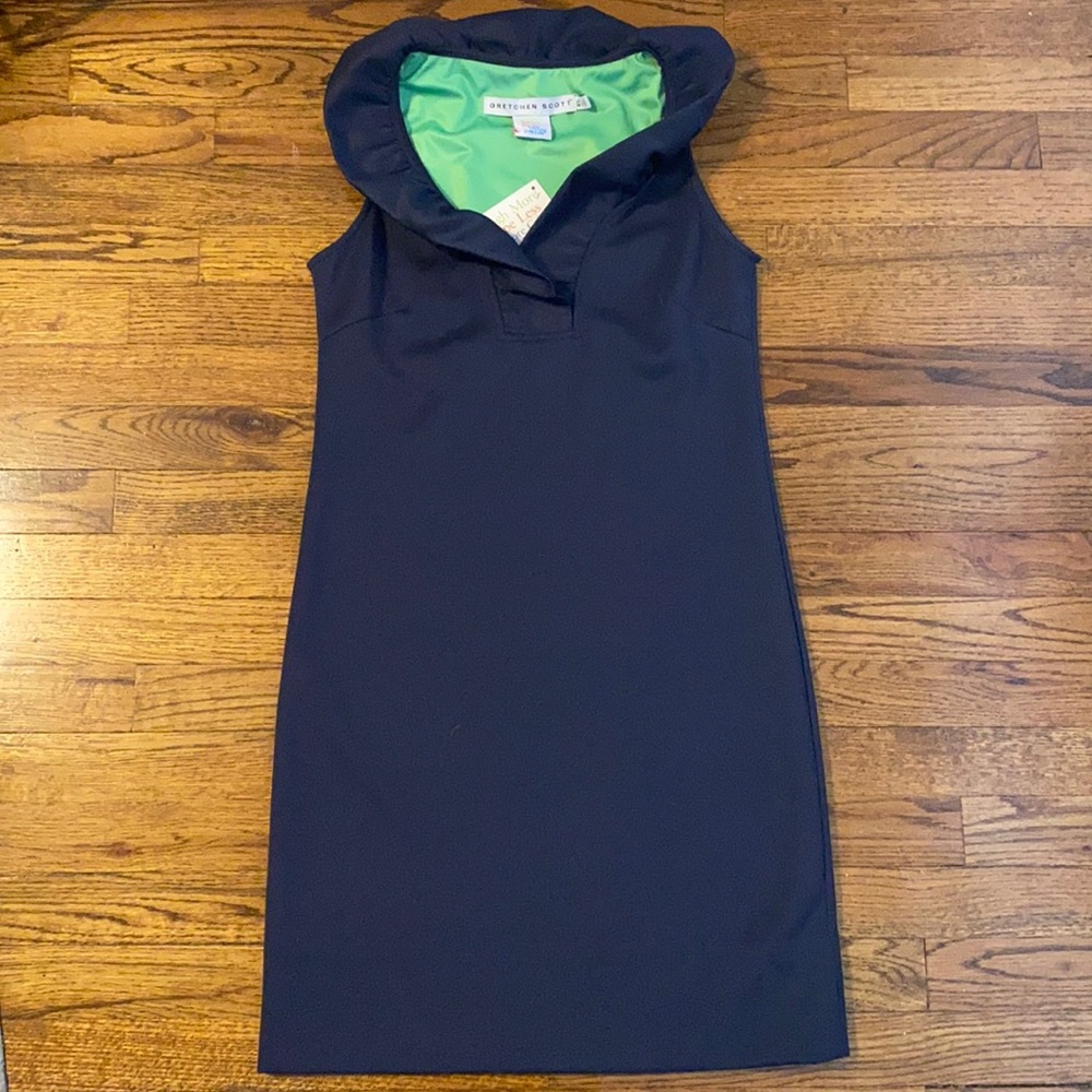 Gretchen Scott Navy Blue Dress